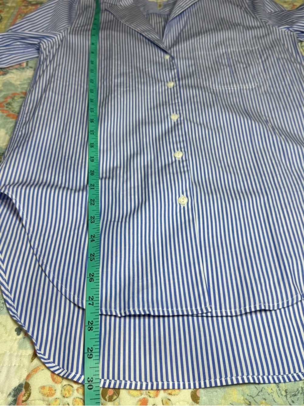 rag & bone Blue and White Striped Shirt Preppy Business Casual size XS - Picture 10 of 12